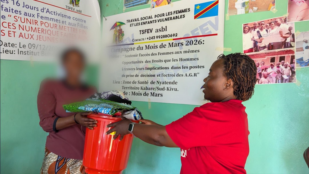 Distribution d'aide aux bénéficiaires, Bukavu