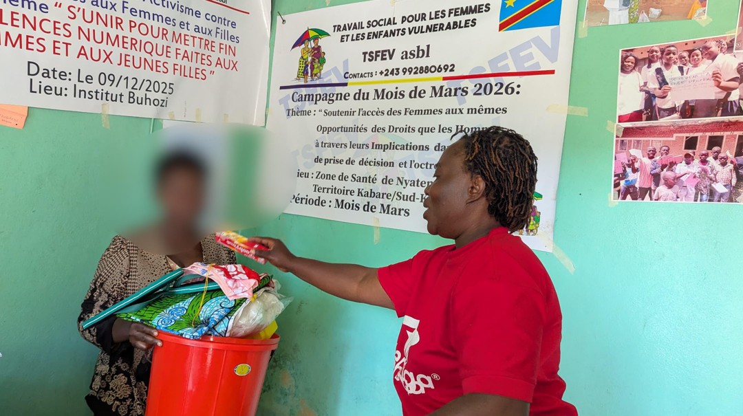 Distribution d'aide aux bénéficiaires, Bukavu